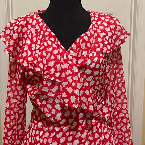 Free People Red and White Dress - Picture 2 of 5